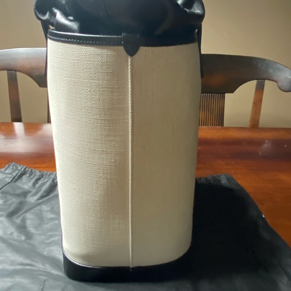 Saint Laurent Teddy canvas and leather tote bag NEW - Picture 11 of 13